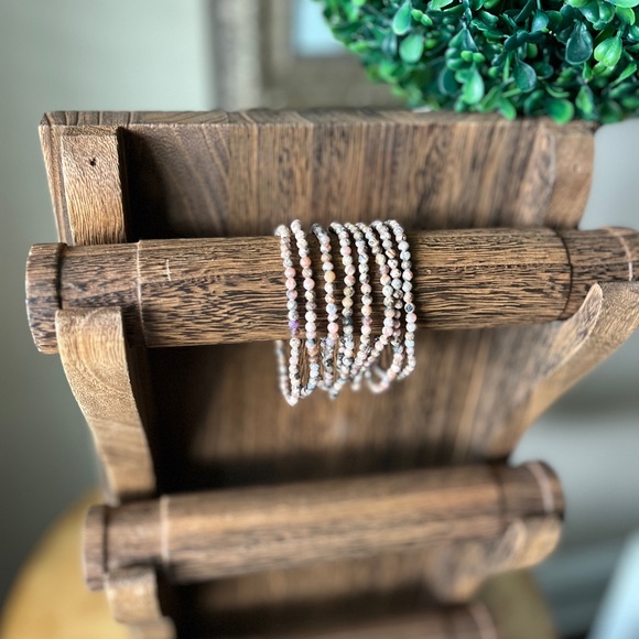 Rhodochrosite faceted bracelet - Picture 1 of 4